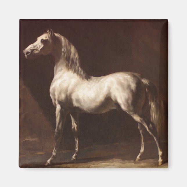 Íman Dapple Cinza Horse (por Théodore Géricault) (Frente)