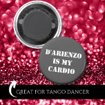 Íman D'Arienzo é meu cardio Tanguero Argentino Tango<br><div class="desc">Este incrível ímã Tango fará com que todos saibam que você vive em argentina tango. Isso também faz aniversário perfeito,  Natal,  Dia de os namorados ou presente de Dia de os pais para o viciado em Tango. Sinta-se livre para comprar em massa para seus amigos tango.</div>