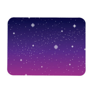 Íman Dark Purple Starry Night Sky