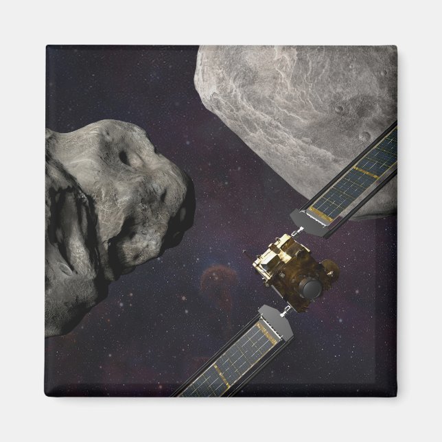 Íman Dart Spacecraft E Liciacube Antes Do Impacto (Frente)