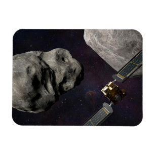 Íman Dart Spacecraft E Liciacube Antes Do Impacto