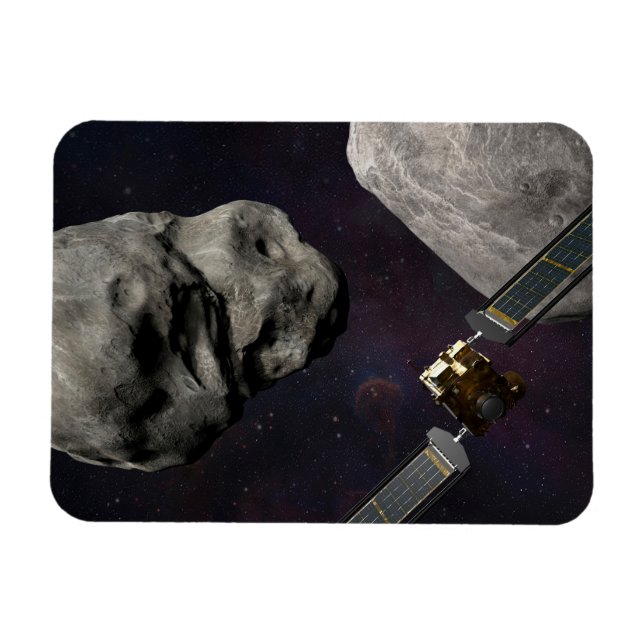 Íman Dart Spacecraft E Liciacube Antes Do Impacto (Horizontal)