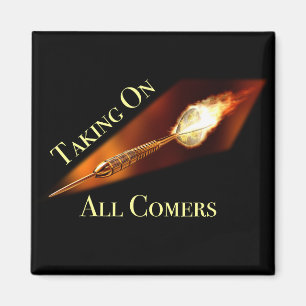 Íman Darts Champion enfrentando todos os clientes