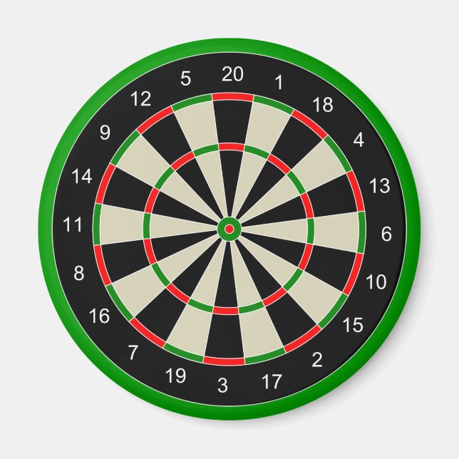 Íman Darttarget_Vetor_Clipart DARTS DARTBOARD DESTINO (Frente)