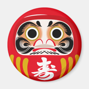 Íman Daruma doll (tradicional charme japonês de sorte)