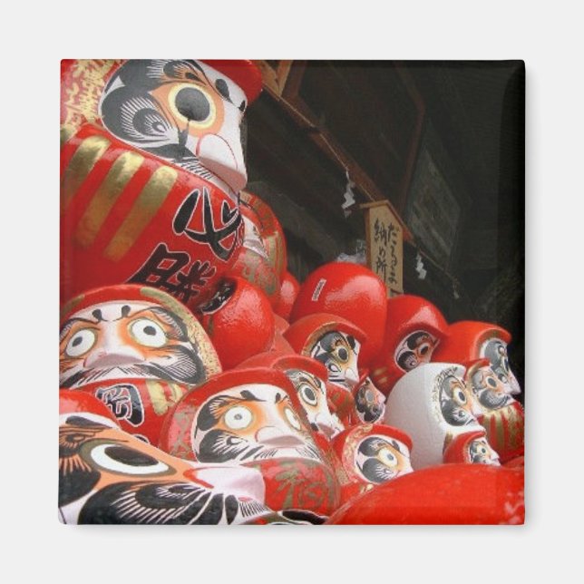 Íman Daruma San Japonês Boa Sorte (Frente)