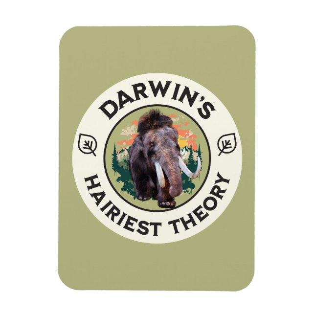 Íman Darwin’s Teoria Mais Peluda Mamute Lanudo  (Vertical)