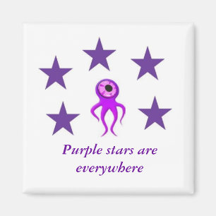 Íman Das estrelas ímã roxo em toda parte