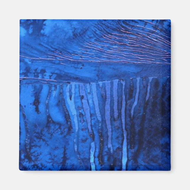 Íman Das "ímã da arte abstracta águas profundas #2" (Frente)