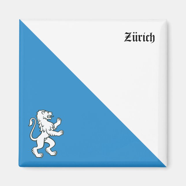 Íman Das Wappen vom Kanton Zürich Magnet (Frente)