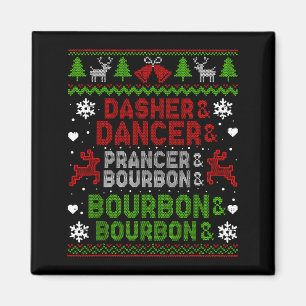 Íman Dasher Dancer Prancer Bourbon Feio Natal Papai Noe