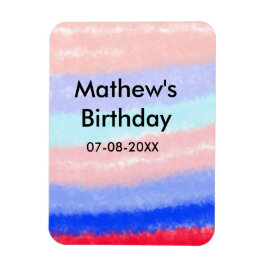 Íman Data de adição de nome de aniversário de garoto am