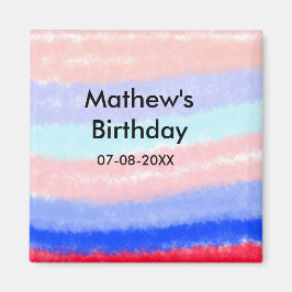 Íman Data de adição de nome de aniversário de garoto am