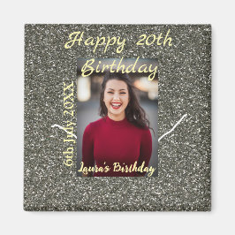 Íman Data de adição do 20 de do Silverglitter