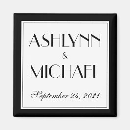 Íman Data de Casamento de Na moda Moderno e Elegante