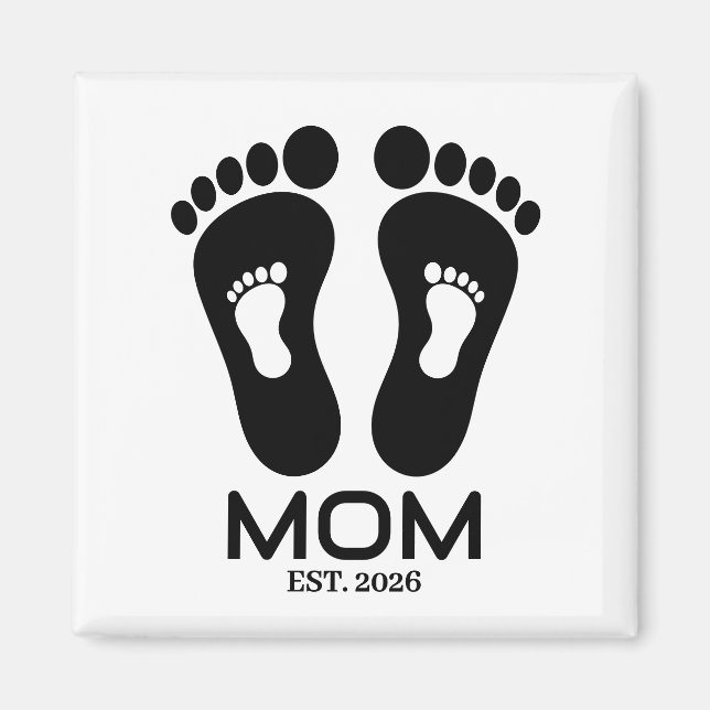 Íman Data de Nascimento do Bebê de Mãe Recém-Nascida  (Frente)