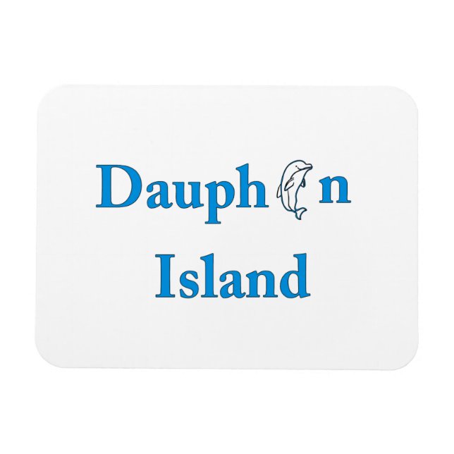 Íman Dauphin Island Sign (Horizontal)