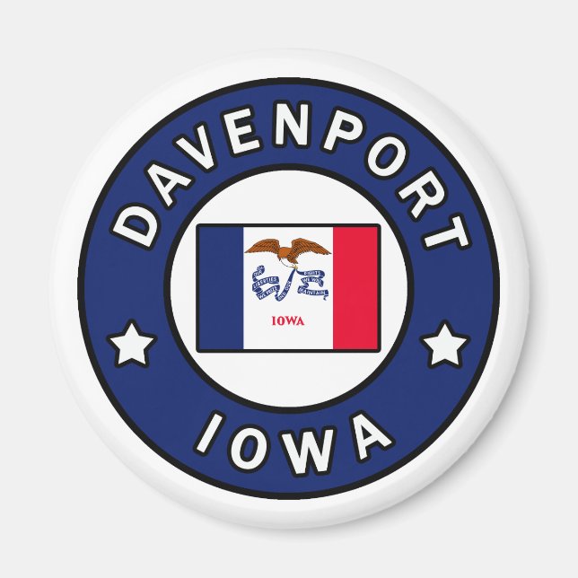 Íman Davenport Iowa (Frente)
