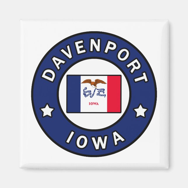 Íman Davenport Iowa (Frente)