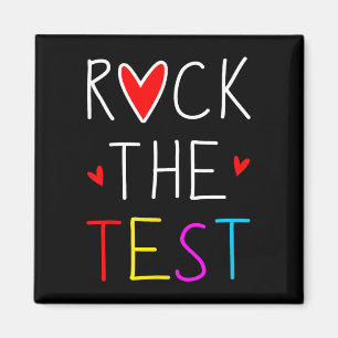 Íman Day Rock The Test Teacher Testing Day Engraçado Pr