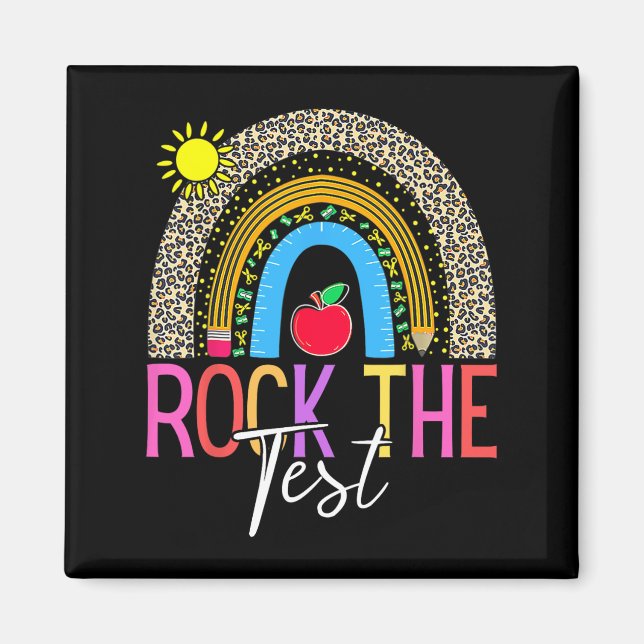 Íman Day Rock The Test Teacher Testing Day Leopardo Rai (Frente)
