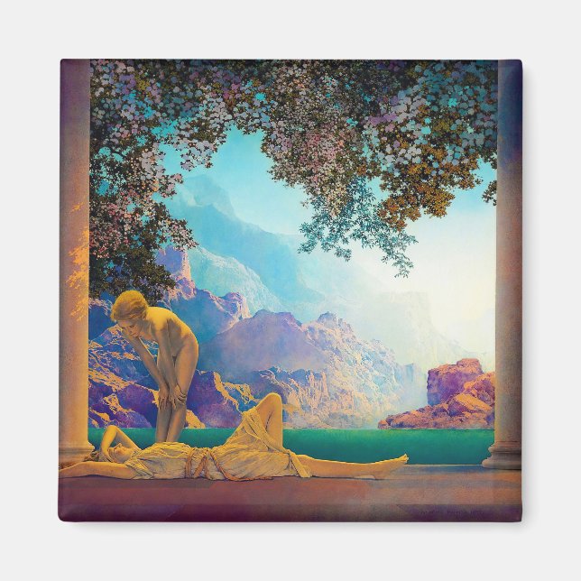 Íman Daybreak, 1922, por Maxfield Parrish (Frente)