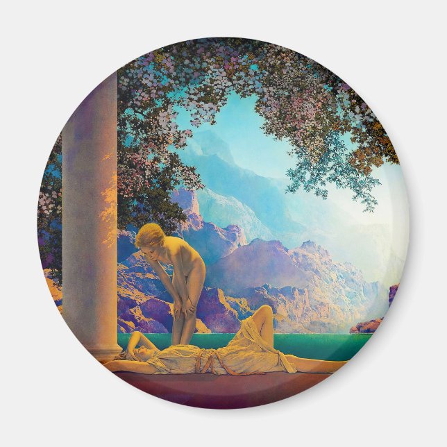 Íman Daybreak, 1922, por Maxfield Parrish (Frente)