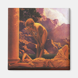 Íman "Daybreak" (detalhe), de Maxfield Parrish