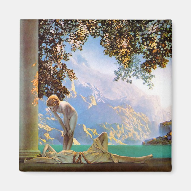 Íman Daybreak - por Maxfield Parrish (Frente)