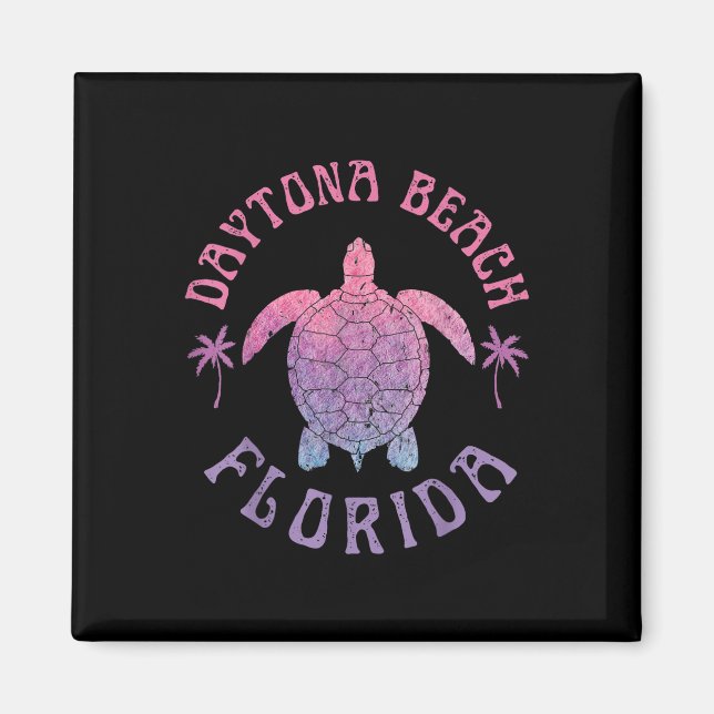 Íman Daytona Beach Florida Sea Turtle Summer Vacations (Frente)