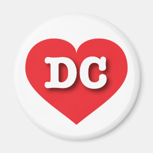 Íman DC Red Heart - Eu amo DC