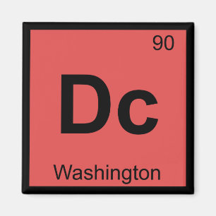 Íman Dc - Símbolo de Mesa Periódica da Química de Wa