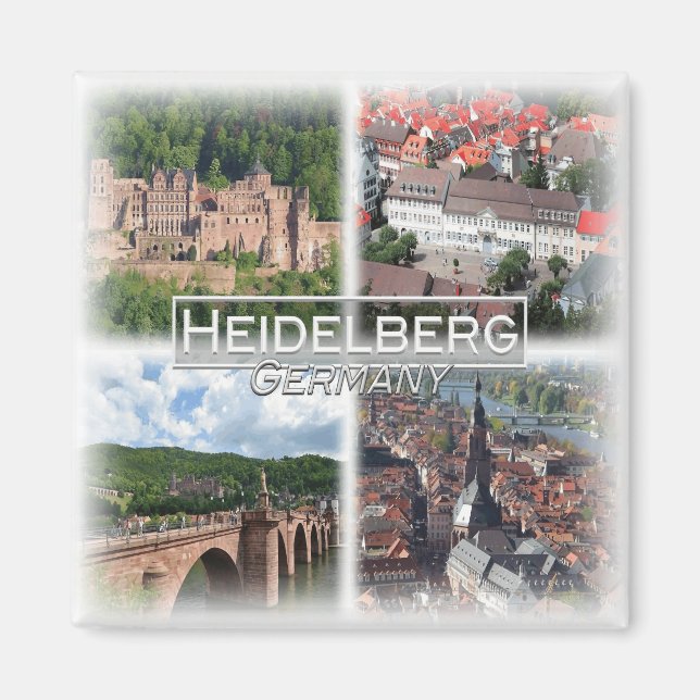 Íman DE0103 Europa, Alemanha, Heidelberg, Fridge (Frente)