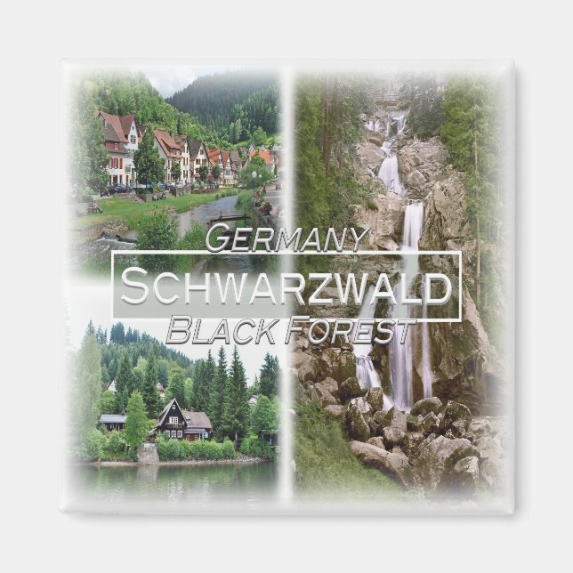 Íman DE0115 Europe, Alemanha, Black Forest Schwarzwald, (Frente)