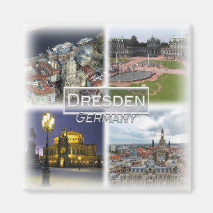 Íman DE0126 Europa, Alemanha, Saxónia, Dresden, Fridge