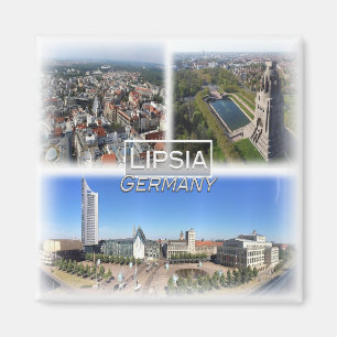 Íman DE0128 Europa, Alemanha, Saxónia, Lipsia, Cordilhe