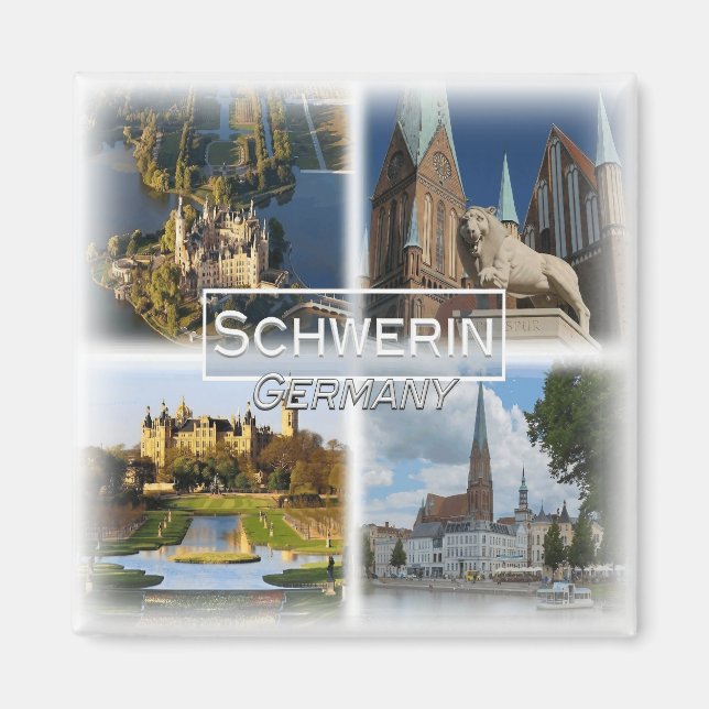 Íman DE0130 Europa, Alemanha, Schwerin, Fridge (Frente)