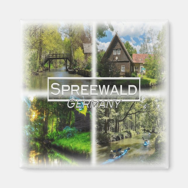 Íman DE0133 Europa, Alemanha, Spreewald, Fridge (Frente)