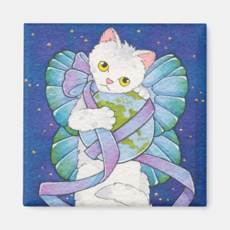 Íman Dê à paz um ímã quadrado fortuito