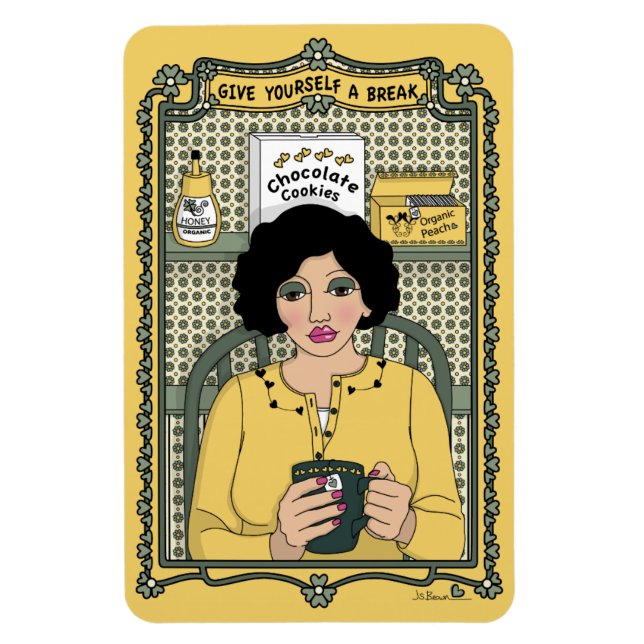 Íman Dê a si mesmo um ímã de refrigeração Break_C_4x6 (Vertical)