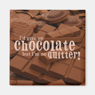 Íman Dê acima o ímã do chocolate