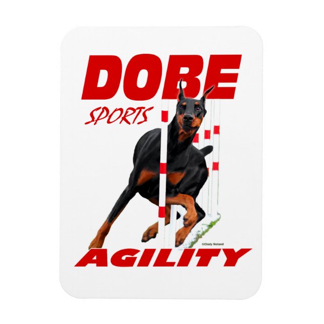 Íman de Agilidade Doberman Pinscher (Vertical)