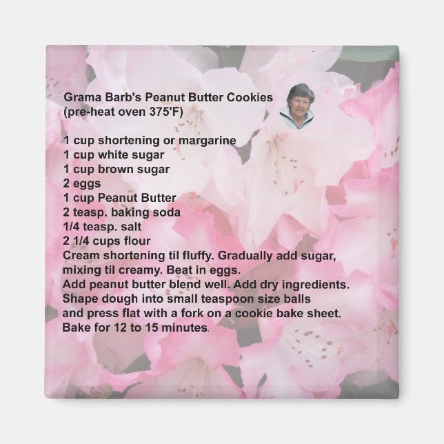 Íman de amendoim de Grama Barb Cookies (Frente)