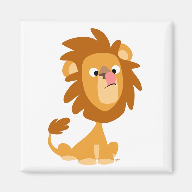 Íman de animação do bobo Lion! (Frente)