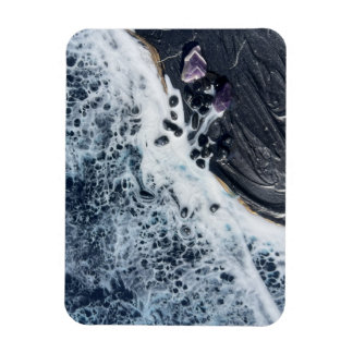 íman de arte de cristal de onda oceânica decoração