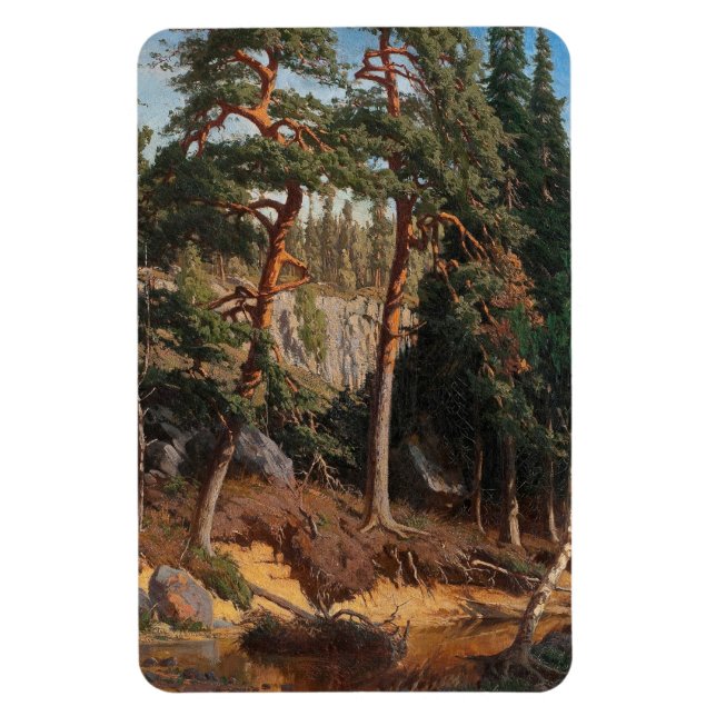 Íman de arte "Na Floresta" (Vertical)