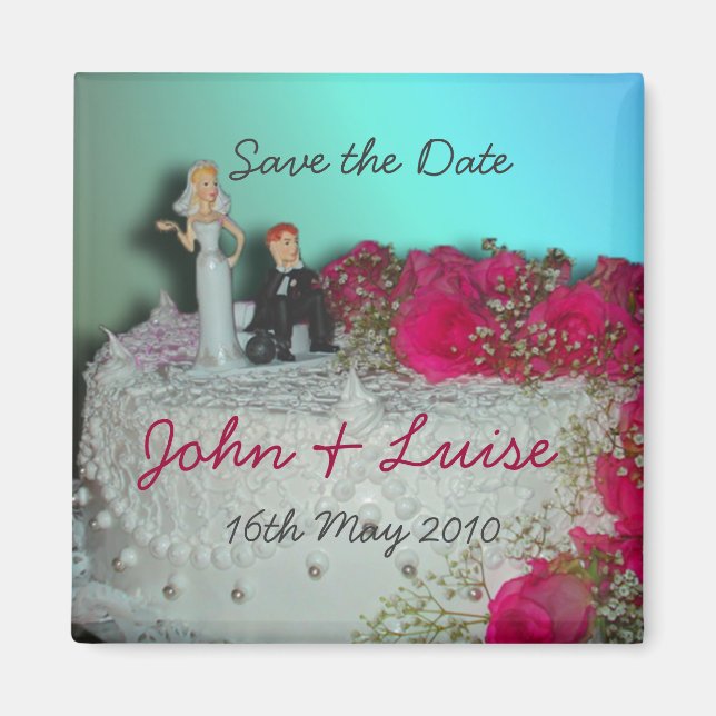 Íman de bolo de casamento (Frente)