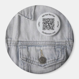 Íman de botão personalizado de 3 polegadas