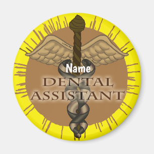 Íman de Caduceus com Assistente dentário