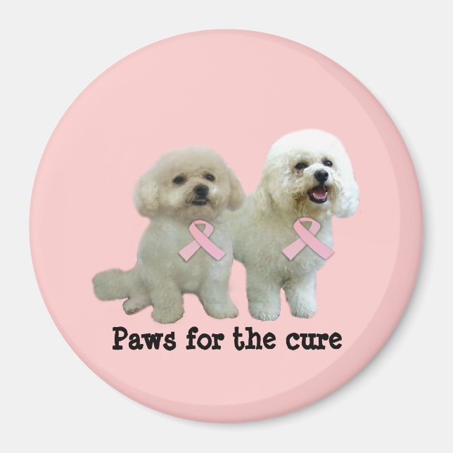 Íman de Cancer de Mama Bichon (Frente)